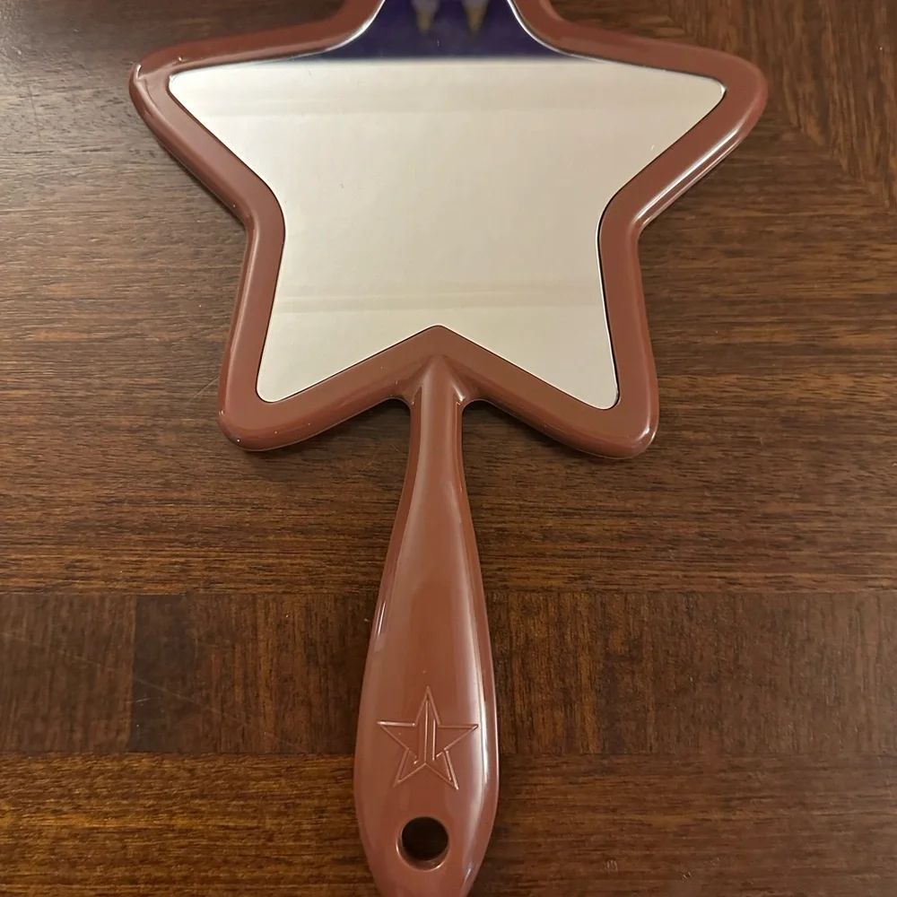 Star-Shaped Brown Hand Mirror